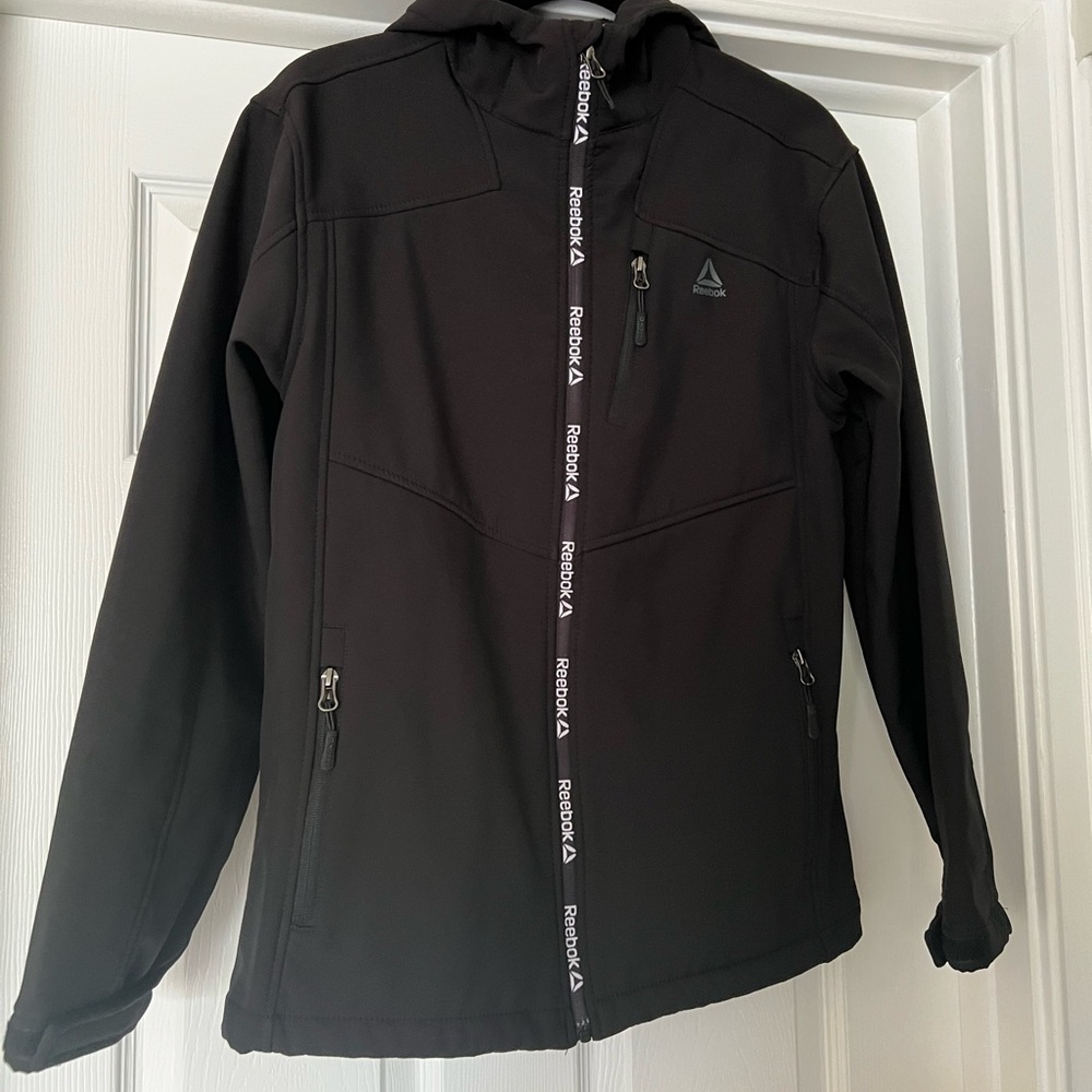 Reebok Teens Black Raincoat